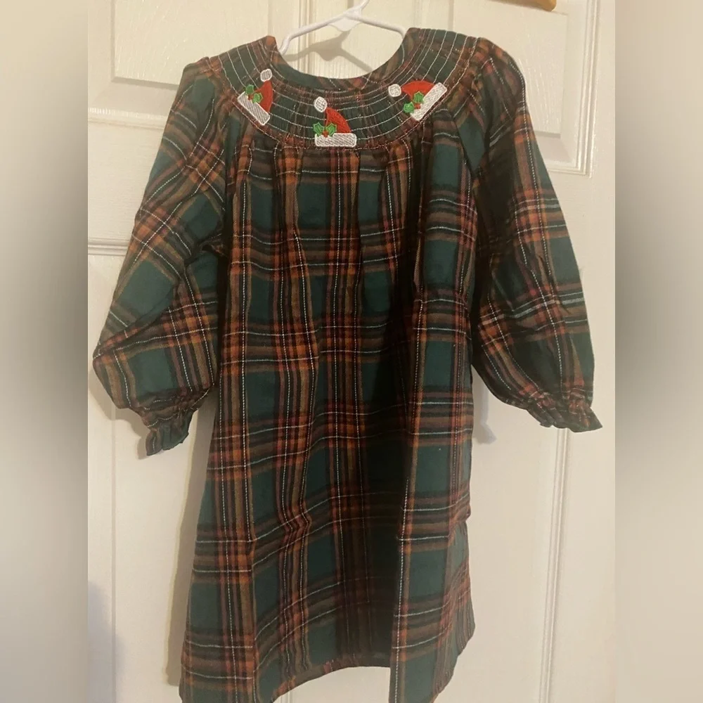 New Smocked Christmas Dress